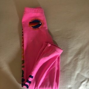 Hot pink aviator nation sweatpants